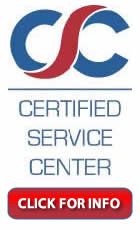 Certified Service Center logo.